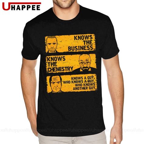White Breaking Bad T Shirt Knows A Guy T Shirts Men Xxxl Short Sleeved Red Crew Tee In 2021
