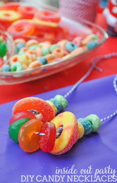 Diy Candy Necklaces Trolls Birthday Party Moana Birthday Party Kids