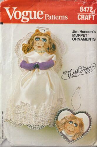 Oop Vogue Jim Hensons Muppet Doll And Doll Clothes Sewing Pattern You