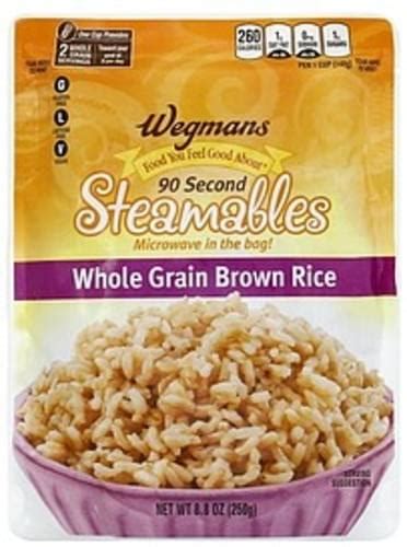 Wegmans Whole Grain 90 Second Steamables Brown Rice 88 Oz