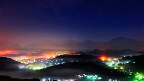Night View Wu Town Bing Wallpaper Download