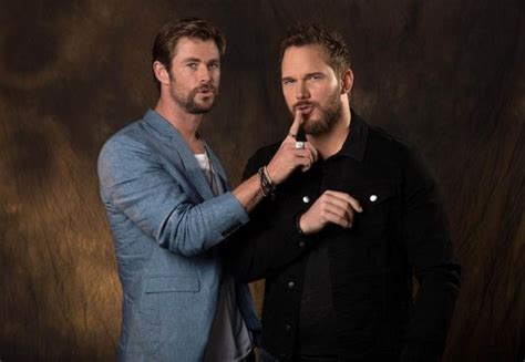 Avengers Chris Hemsworth And Chris Pratt Usa Today Photoshoot The