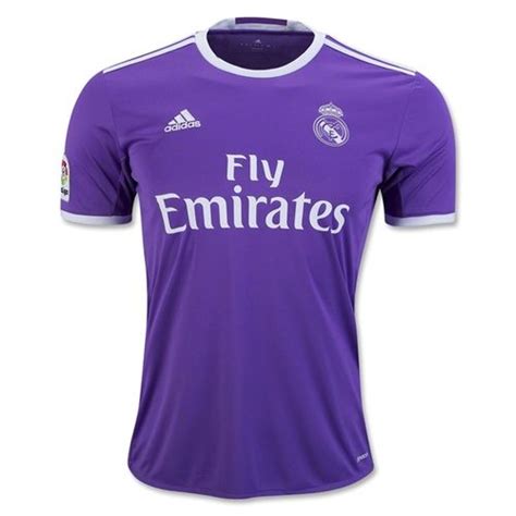 Adidas Mens Real Madrid 1617 Away Jersey Ray Purplecrystal White