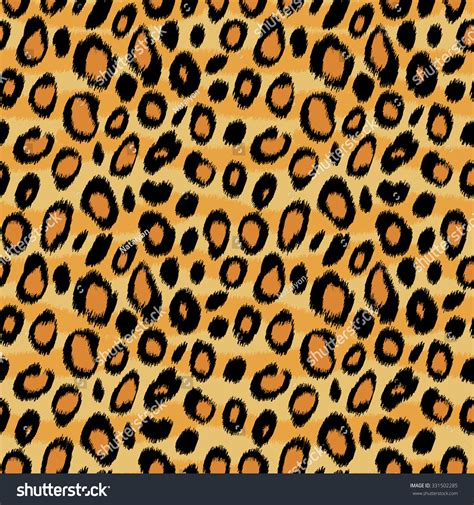 Leopard Skin Animal Print Seamless Pattern Stock Vector