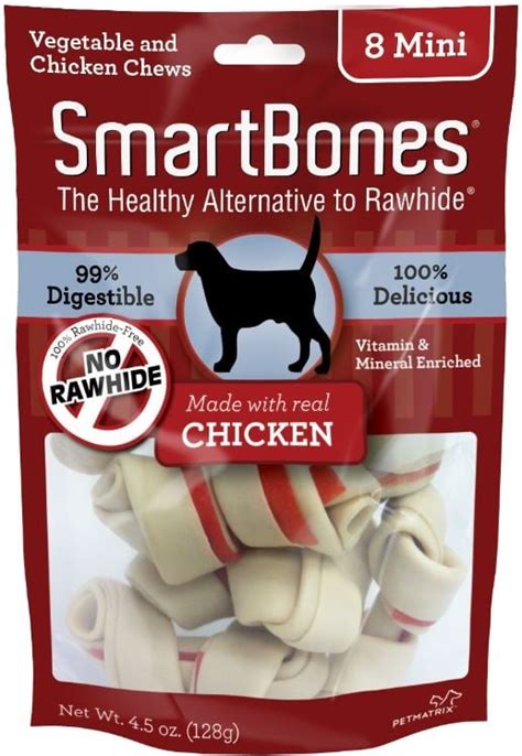 Smartbones Mini Chicken Chew Bones Dog Treats Petflow