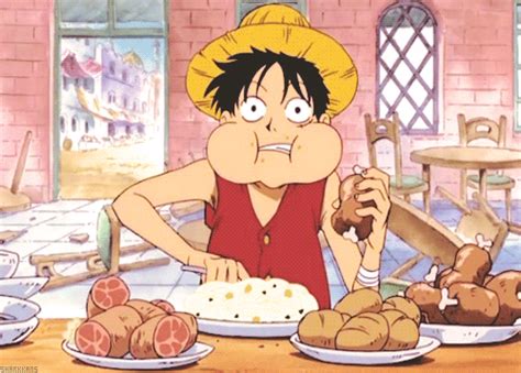 One Piece Animated  Luffy Eats Funny One Piece  One Piece Funny