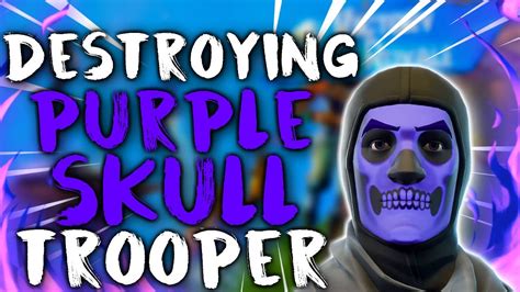 Fighting A Purple Skull Trooper For The Win Youtube