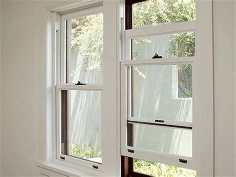 White Powder Coating Aluminium Sash Windows Strong Durability And