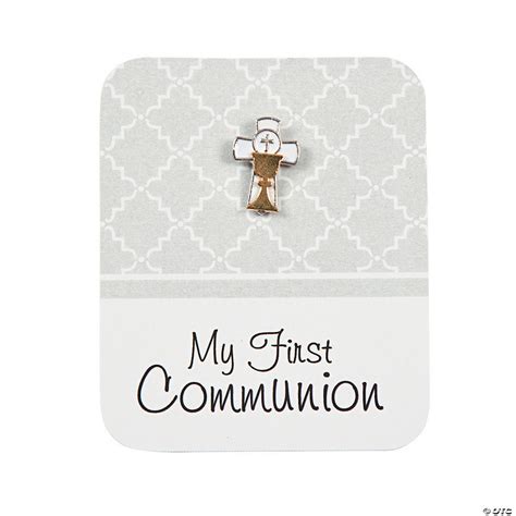 My First Communion Pins On Card