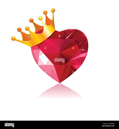 Heart With Crown Hi Res Stock Photography And Images Alamy