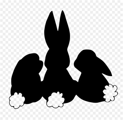 Rabbit Silhouette Hare Clip Art Rabbits Vector Png Download 717720