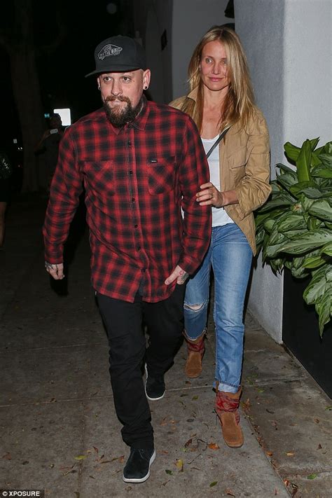 Cameron Diaz Holds On Tight As Benji Madden Leads The Way On A Night