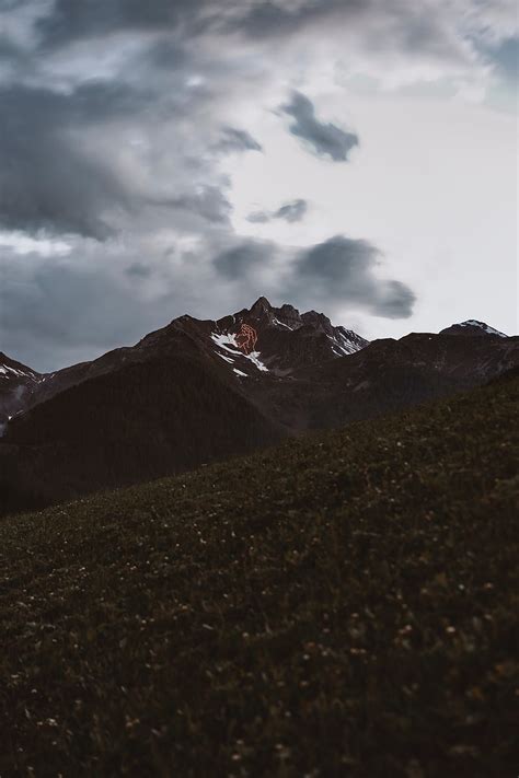 Mountains Peaks Rocks Slope Snowy Hd Phone Wallpaper Peakpx