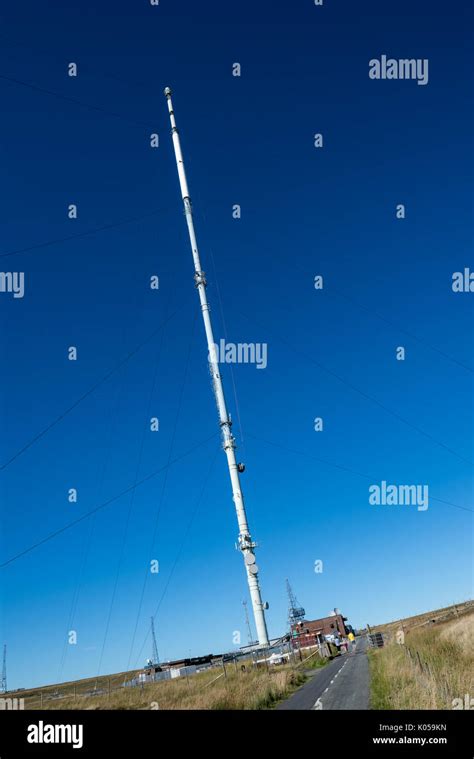 Winter Hill Telecommunication Transmitter Mast Lancashire Moorland