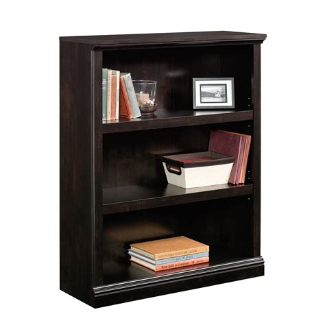 Sauder Select 3 Shelf Bookcase Estate Black
