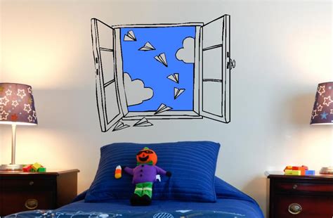 ： united kingdom, with this in mind, see all condition definitions ： shape: paper aeroplane window wall art stickers - Custom ...