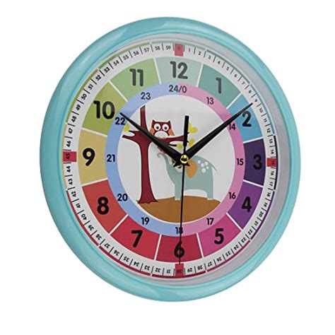 Provivid Silent Telling Time Teaching Clocks Battery Operated Non