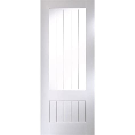 Jeld Wen Internal Cottage Vertical Etch Glazed Door Primed Simplic