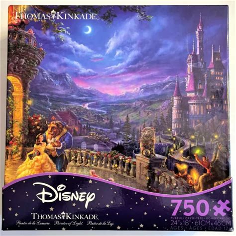 Disney Thomas Kinkade Beauty And The Beast 750 Piece Jigsaw Puzzle