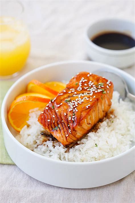 Salmon With Orange Teriyaki Glaze Rasa Malaysia