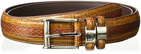 Stacy Adams Men S 35mm Genuine Snakeskin With Leather Embossed
