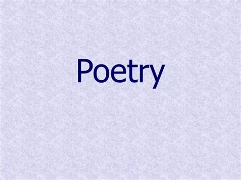 Ppt Poetry Powerpoint Presentation Free Download Id9478256