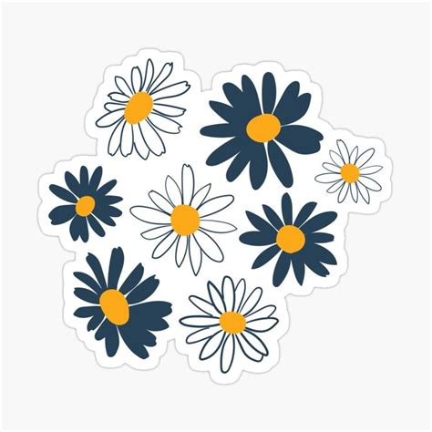 Classic Daisies Sticker For Sale By Studioposies Sticker Art