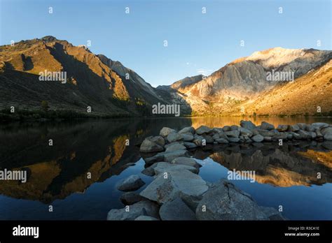 Convict Lake At Sunrise California Stock Photo Alamy