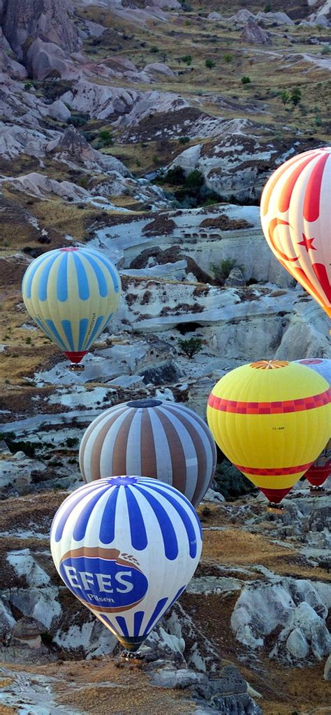 Download Cappadocia Multiple Balloons Wallpaper