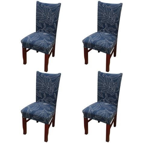 What we love about dining chair covers is that they come in either long or short styles, so you have the flexibility to change the style according to the occasion, your decorating theme, or just on a whim. Chair Protector Cover Slipcover Pack of 4, Eleoption ...