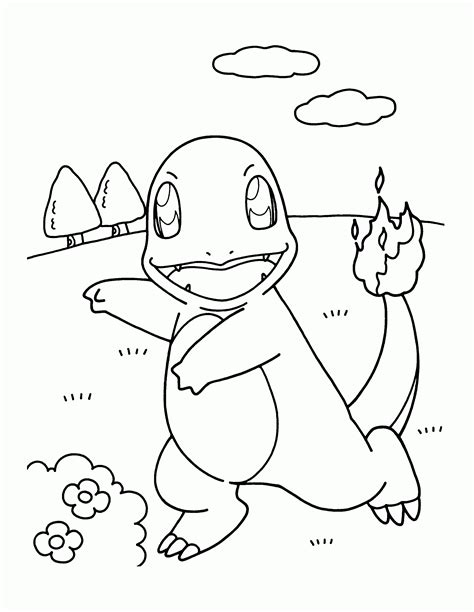 Charmander Pokemon Coloring Page Free Printable Coloring Pages Clip Art Library