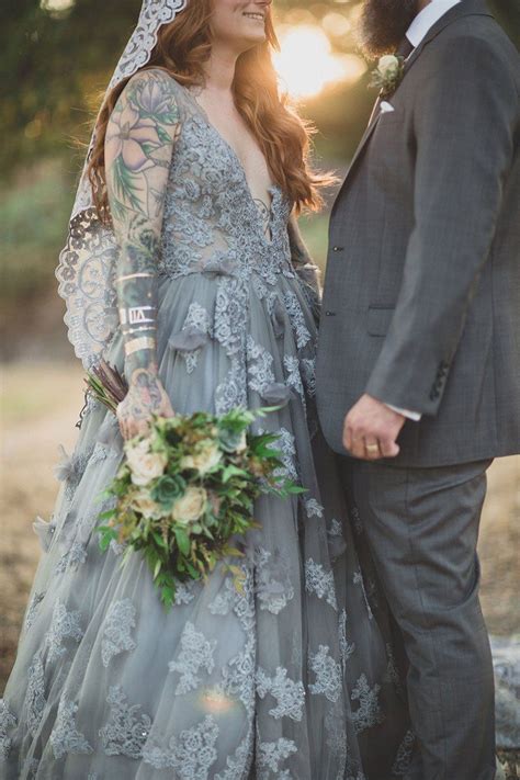 Best Grey Wedding Dress Ideas For Moody And Romantic Vibes On Offbeat Wed