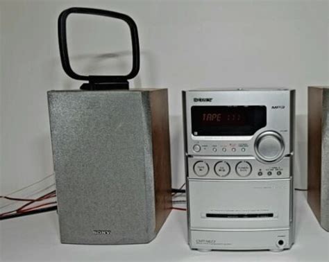 Sony CMT NEZ3 AM FM Stereo CD Cassette Micro Hi Fi Component Shelf