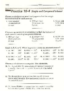 Give your answer to the nearest. 31 Simple Interest Worksheet 7th Grade - Worksheet ...