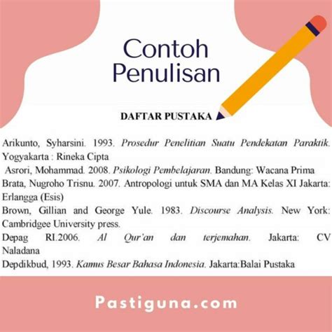 Contoh Penulisan Daftar Pustaka Beserta Tata Caranya