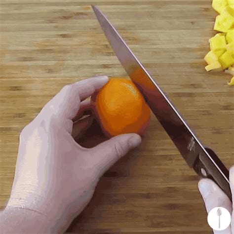 Watch this video on how to cut an orange in 3 creative ways. How to Cut Fruit in Fancy Ways with Any Knife