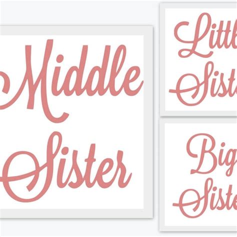 Brother Sister Svg Big Brother Middle Brother Little Etsy