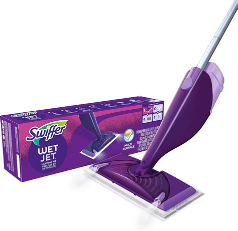 Swiffer Wetjet Hardwood And Floor Spray Mop Cleaner Starter Kit Includes
