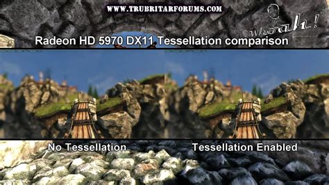 1080p Hd5970 Dx11 Tessellation Comparisons Youtube