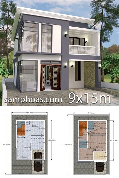 Plan 3d Interior Design Home Plan 8x13m Full Plan 3 Beds