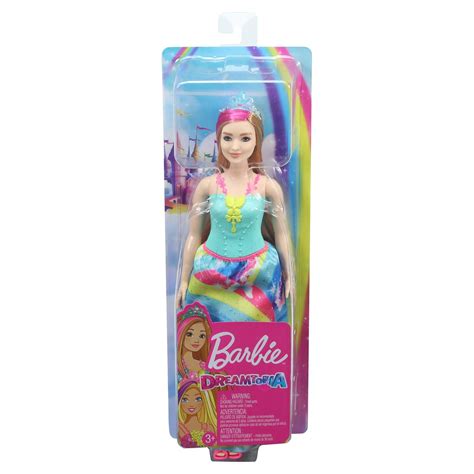 Barbie Dreamtopia Princess Doll 12 Inch Curvy Blonde With Pink Hairstreak