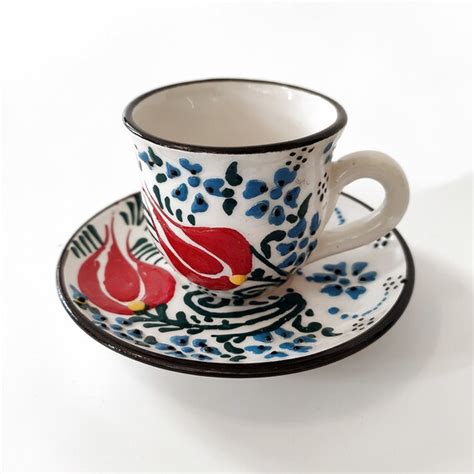 Turkish Coffee Cup Set Handmade Ceramics Coffee Set Coffee Etsy