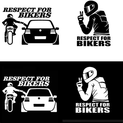 3d respect for cyclists waterproof reflective biker motorcycle helmet car auto accessoires body