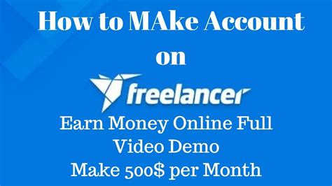 How To Makecreate Account On Freelancer 2020 How To Bid On