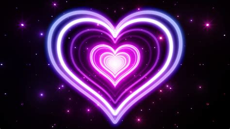 Download Neon Purple Artistic Heart 4k Ultra HD Wallpaper