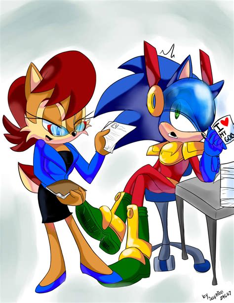 Art Trade Zally The Lawyer And Zonic The Zone Cop By Saphira24667 On