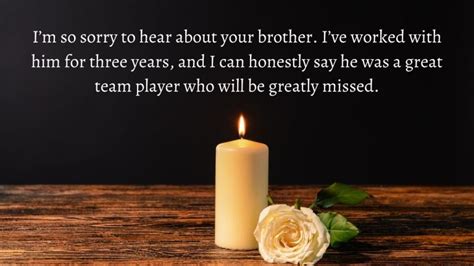 20 Condolence Messages For Loss Of Brother
