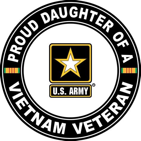 Buy Vet Shop US Army Proud Babe Of A Vietnam Veteran Window Car Bumper Sticker Vinyl Decal