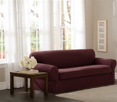 Reinvent your living room with couch slipcovers. Maytex Pixel 2 Piece Sofa Slipcover #maytexslipcovers # ...