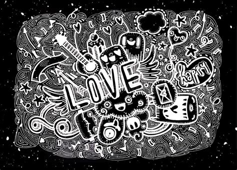 Hand Drawn Love Doodles Stock Vector Illustration Of Elements 70978145